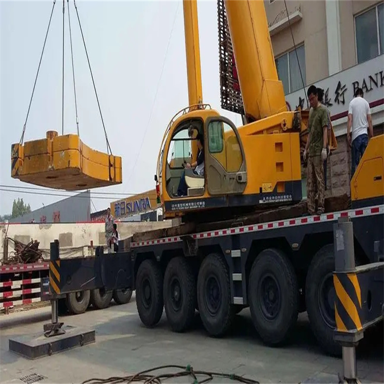 黄石当地吊车出租|机器吊装|75吨|工厂搬迁服务